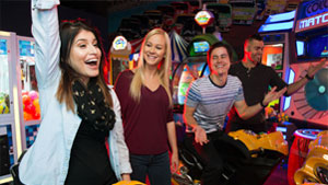 People Partying at an arcade in Scottsdale, AZ